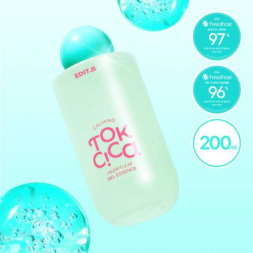 EDIT.B Calming Tok Cica Heartleaf Gel Essence 200ml