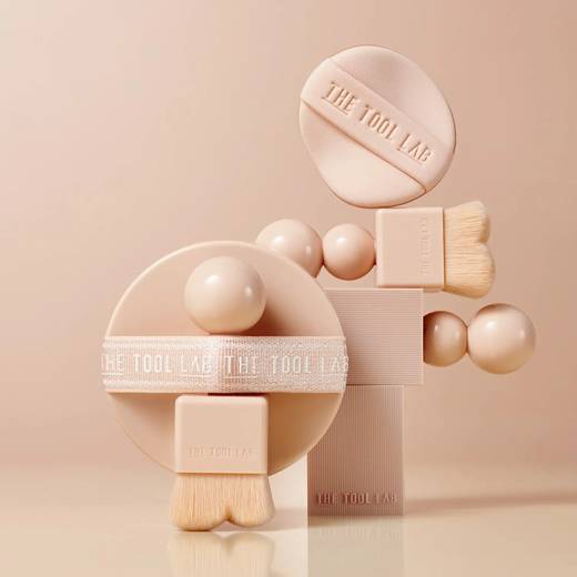 THE TOOL LAB Stamp Skin Fit Cushion #Glow [BRUSH SET]