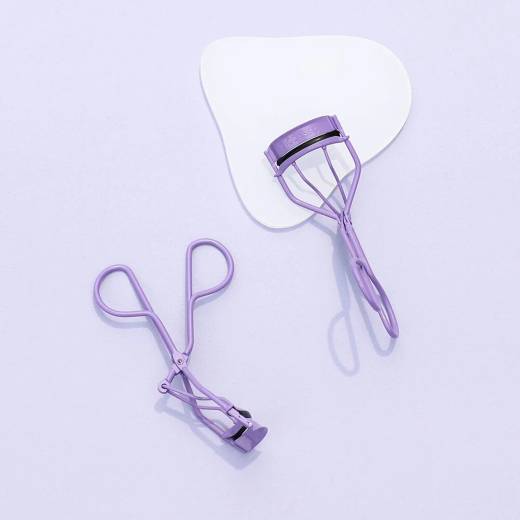 PICCASSO Collezioni Purple Eyelash Curler + Silicone Refill Pad 2ea