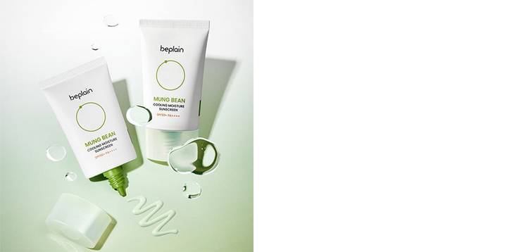 beplain Mung Bean Cooling Moisture Sunscreen 35ml 1+1 Set