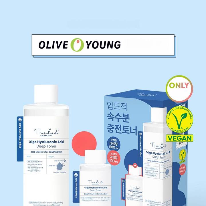 THE LAB by blanc doux Oligo Hyaluronic Acid Deep Toner 500ml Set (+100ml)