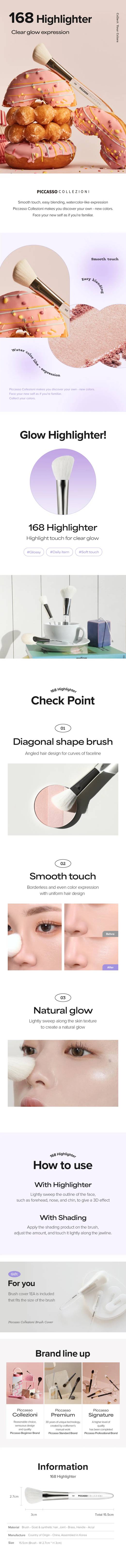PICCASSO Collezioni 168 Highlighter Brush