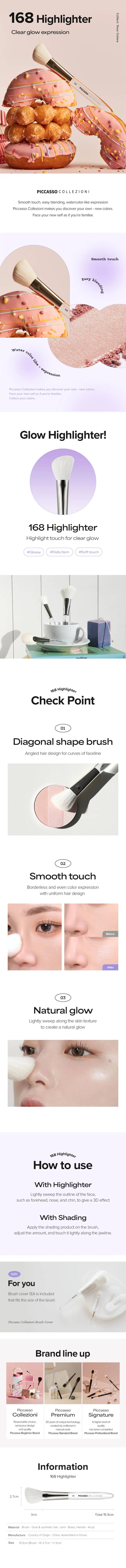 PICCASSO Collezioni 168 Highlighter Brush