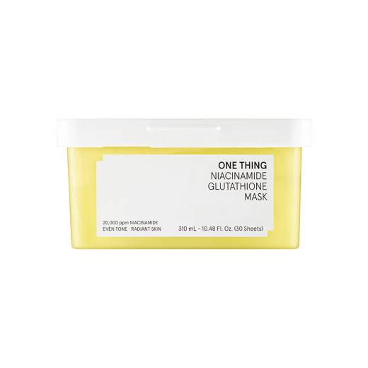 ONE THING Niacinamide Glutathione Mask 30 Sheets