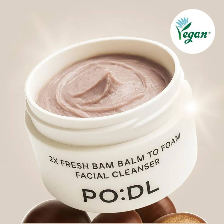PODL 2X Fresh Bam Balm To Foam Facial Cleanser 130ml Set (+4ml*3ea)