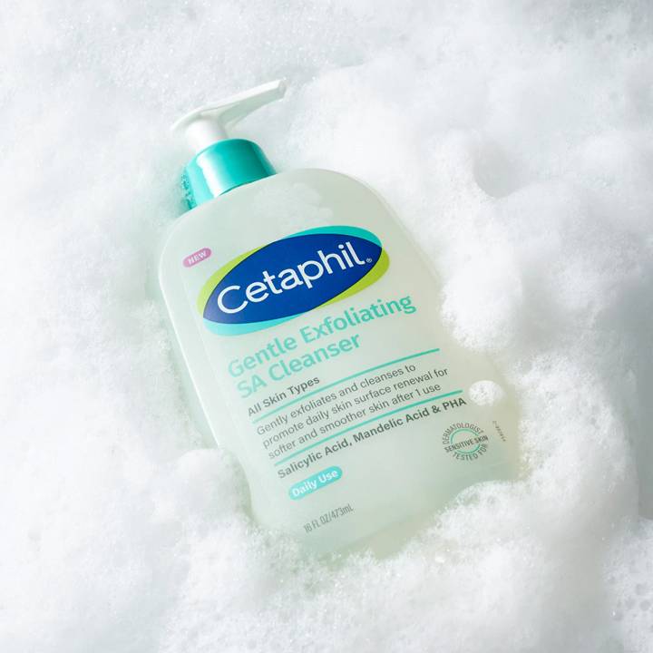 Cetaphil Gentle Exfoliating SA Cleanser 473ml Set (+Mini 29ml)