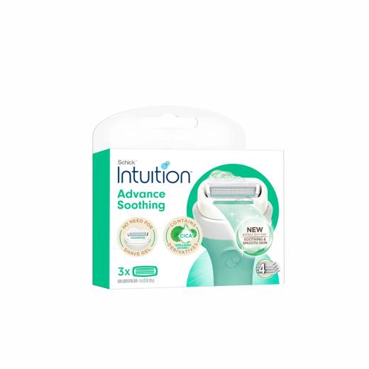 Schick Intuition Razor Blade 3ea (Vitamin C Radiance / Advance Soothing)