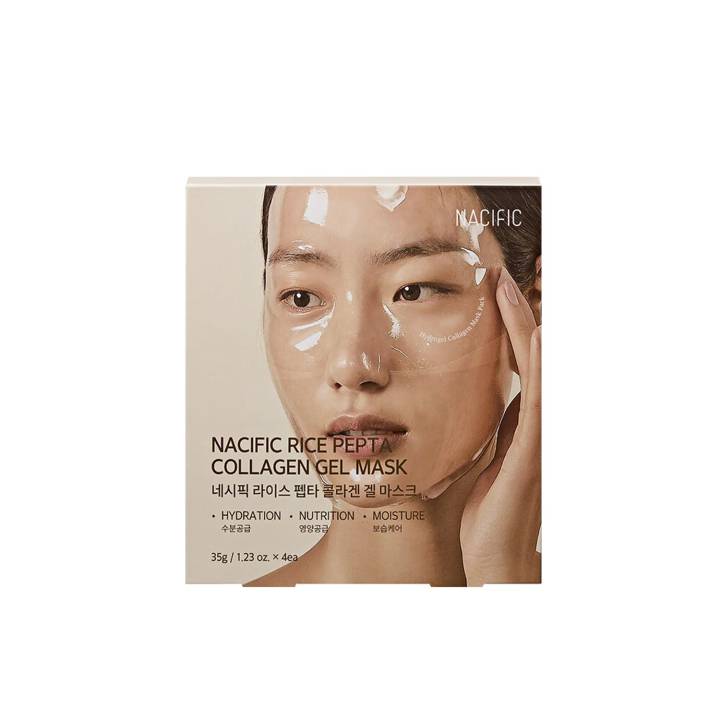 NACIFIC Rice Pepta Collagen Gel Mask Sheet 4ea