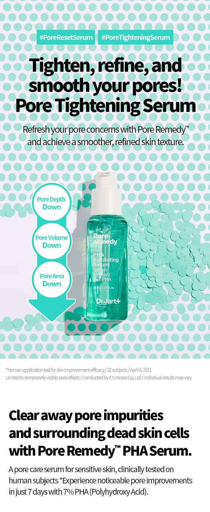 Dr.Jart+ Pore Remedy PHA Exfoliating Serum 30ml