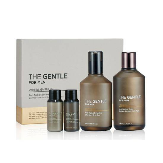 THE FACE SHOP The Gentle For Men Anti-aging Set (Toner 145ml+Emulsion 135ml+Toner 32ml+Emulsion 32ml)