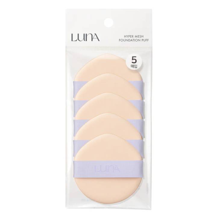 LUNA Hyper Mesh Foundation Puff 5P