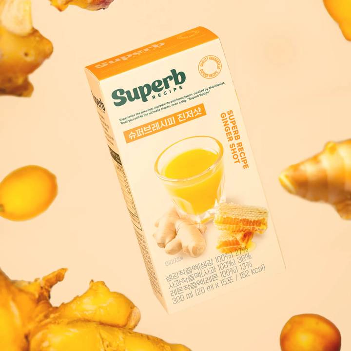 Superb recipe Ginger Shot 15 Sticks (15-day supply)