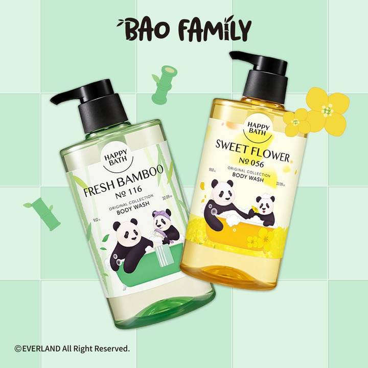 [BAO EDITION] Happy Bath Original Collection Sweet Flower Body Wash 910g