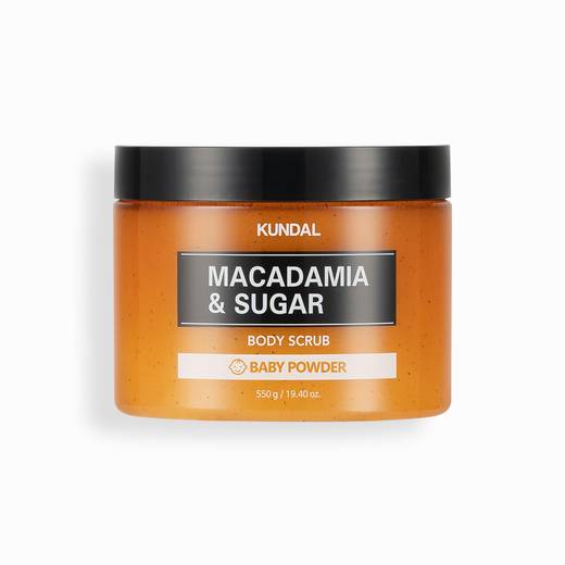 KUNDAL Macadamia & Sugar Body Scrub 550g #Baby Powder