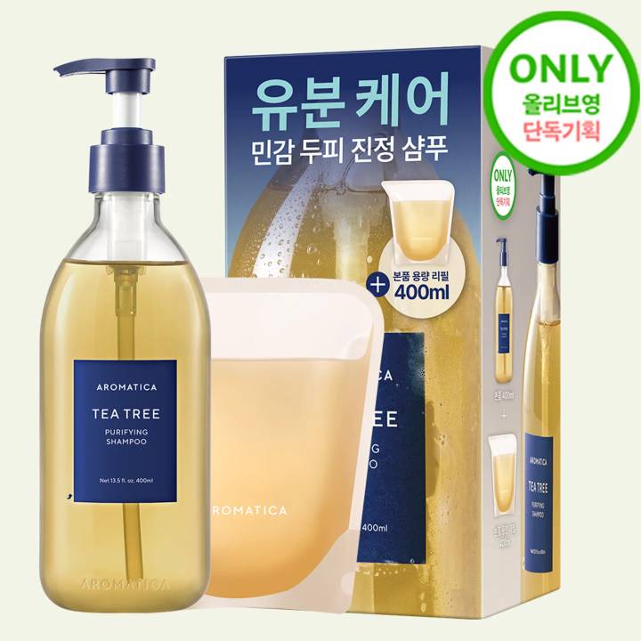 AROMATICA Tea Tree Purifying Shampoo Double Pack 400ml+400ml