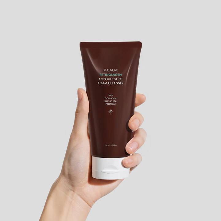 P.CALM Retinolagen Ampoule Shot Foam Cleanser 120mL