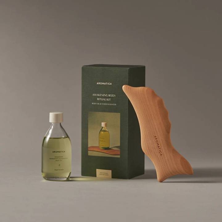AROMATICA Body Oil 100ml Ritual Set (+Guasha) (4 Options)