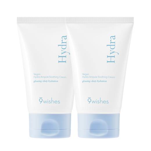 9wishes Vegan Hydra Ampoule Soothing Cream 80ml Double Pack