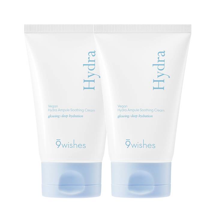 9wishes Vegan Hydra Ampoule Soothing Cream 80ml Double Pack