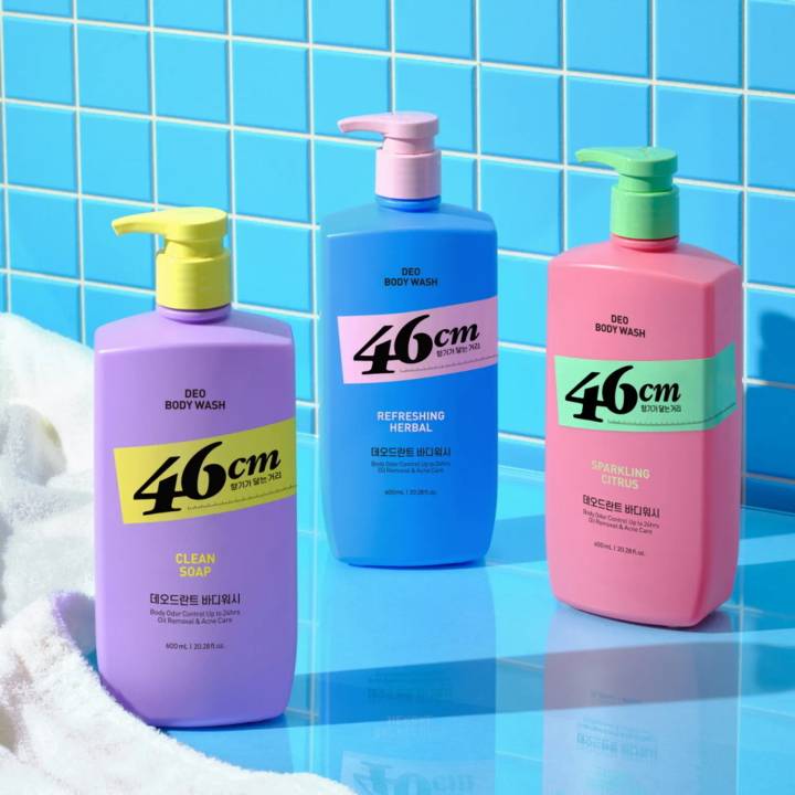 46cm pH-balanced Deo Body Wash 600ml (4 Options)