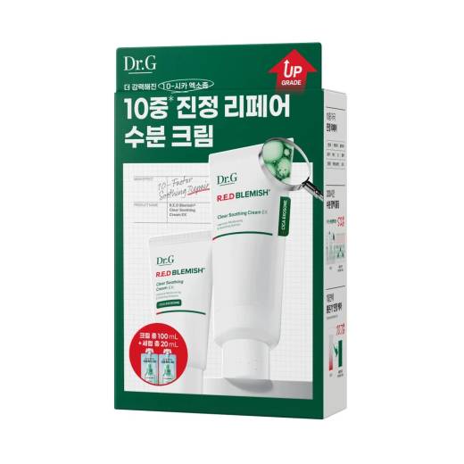 Dr.G Red Blemish Clear Soothing Cream EX 70ml Set (2 Options)