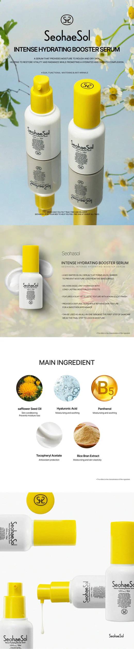 SeohaeSol Intense Hydrating Booster Serum 30ml