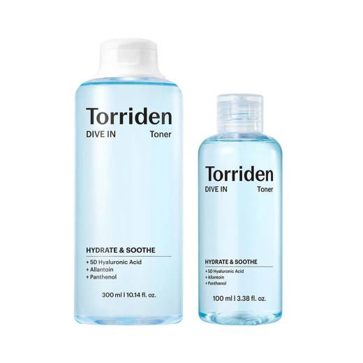 [Upgraded] Torriden Dive In Low Molecular Hyaluronic Acid Toner 300ml Set (+100ml)