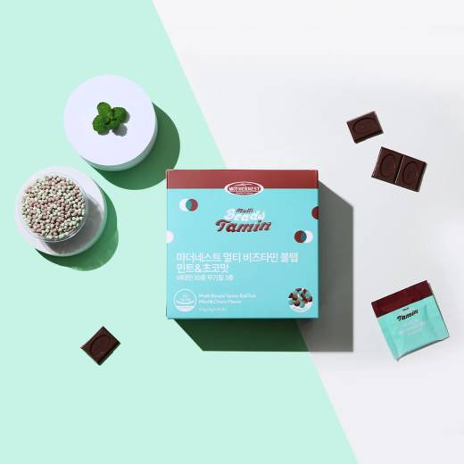 mothernest Multi Beads Tamin BallTab Mint & Choco Flavor 30 Packs (30-day supply)