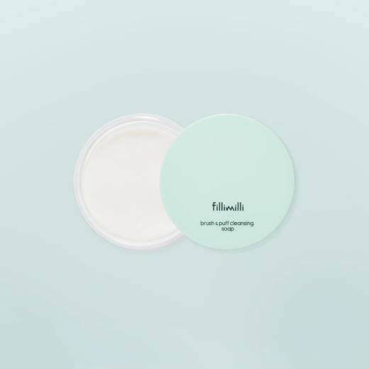 Fillimilli Brush & Puff Cleansing Soap Set (+Cleansing Pad)