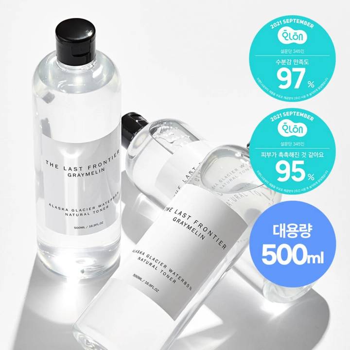 GRAYMELIN Alaska Galcier Water 85% Natural Toner 500mL