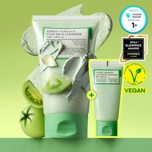 fully Pack Cleanser 120ml+30ml Set – Green Tomato/ Red Tomato/ Rice Dough