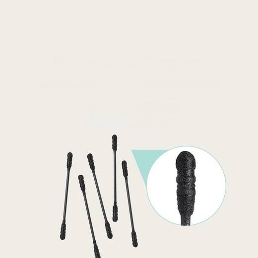 MILLI Black Paper Cotton Swabs (120P) by fili mili