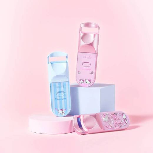 [Charmmy Kitty Edition] Fillimilli Easy Curling Heating Eyelash Curler USB Type (22R) (+Cubic Sticker)