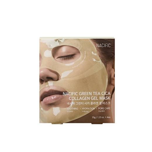 NACIFIC Green Tea Cica Collagen Gel Mask Sheet 4ea