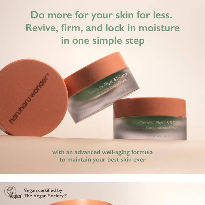 Haruharu wonder Centella Phyto & 5 Peptide Concentrate Cream 30mL