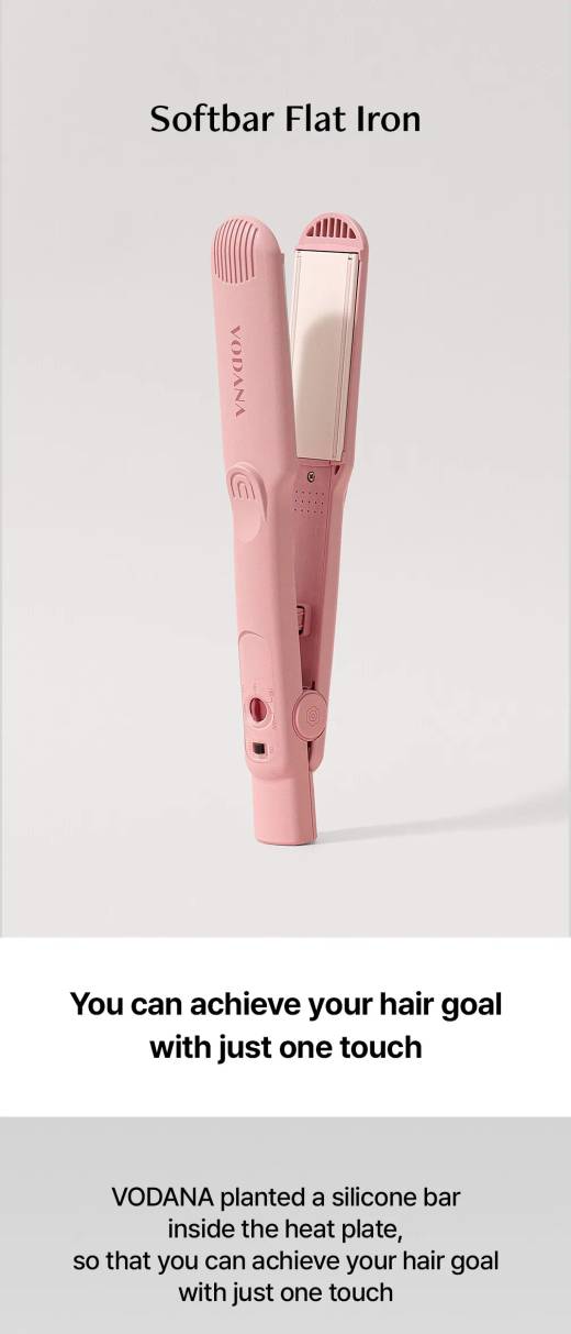 vodana Twin Softbar Flat Iron Milk Tea Rose