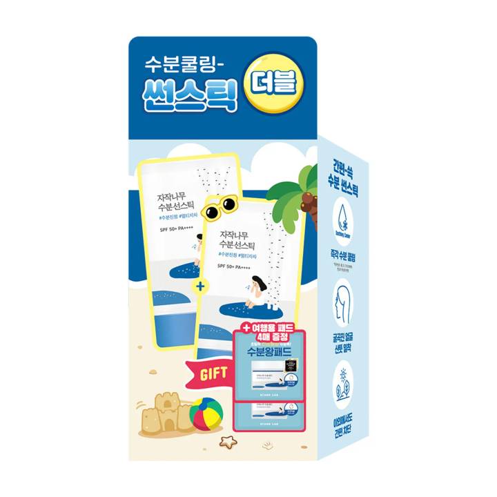 ROUND LAB Birch Juice Moisturizing Sun Stick 19g Double Set (+Birch Juice Moisturizing Pad 4ea)