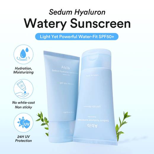 Abib Sedum Hyaluron Sunscreen Watery Tube 50ml
