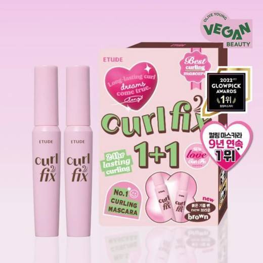 ETUDE Curl Fix Mascara 1+1 Set (4 Options)