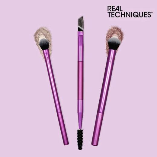 REAL TECHNIQUES Eye Shade + Blend Makeup Brush Trio