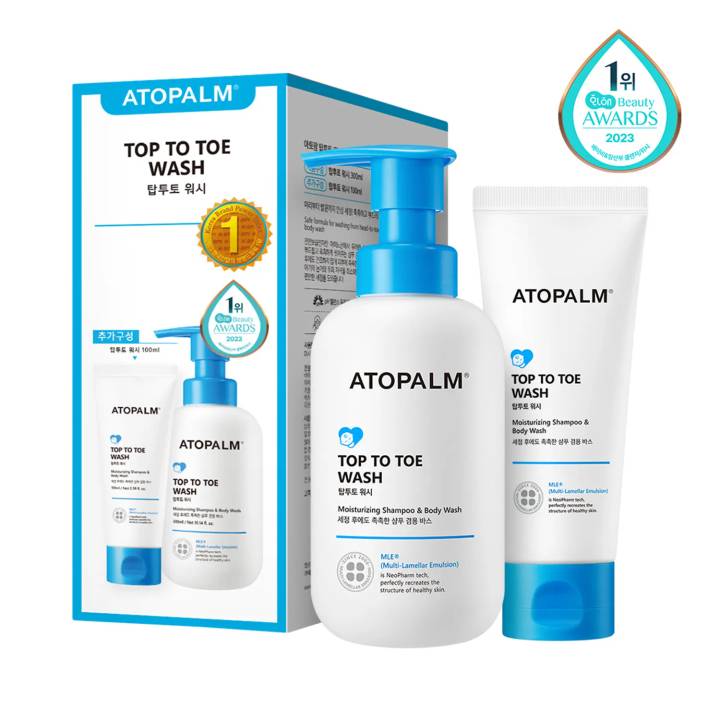 Atopalm Top To Toe Wash 300mL Special Set (+100mL)