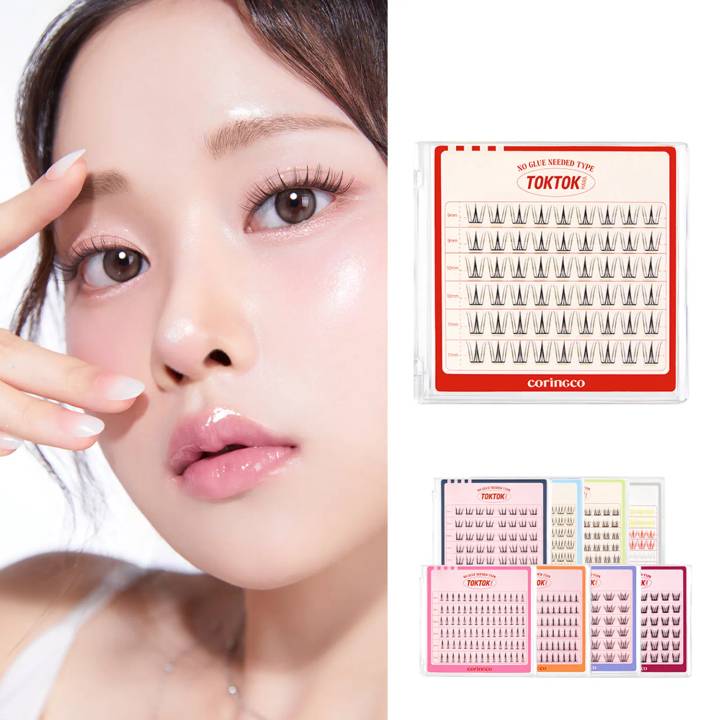 CORINGCO Toktok Hara #No Glue Eyelash (9 Types)