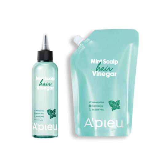 A’pieu Mint Scalp Hair Vinegar 200ml Set (+Refill 400ml)