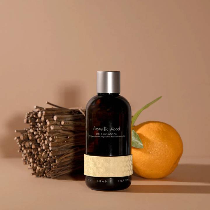 THANN Aromatic Wood Bath & Massage Oil 295ml