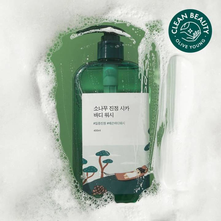 ROUND LAB PINE CALMING CICA BODY WASH 400ml