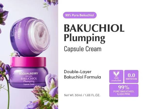 EQQUALBERRY Bakuchiol Plumping Capsule Cream 50ml