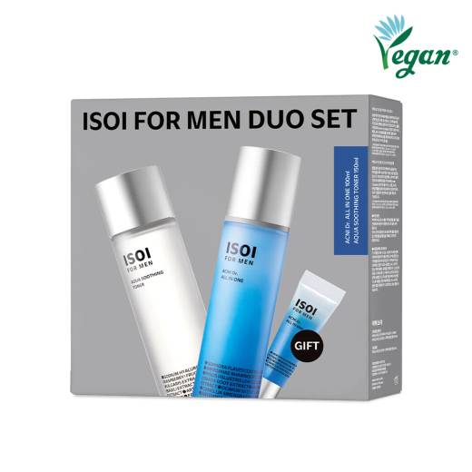 ISOI For Men Acni Dr. All In One Duo Set (+Acni Dr. All In One 15mL+Aqua Soothing Toner 100mL)