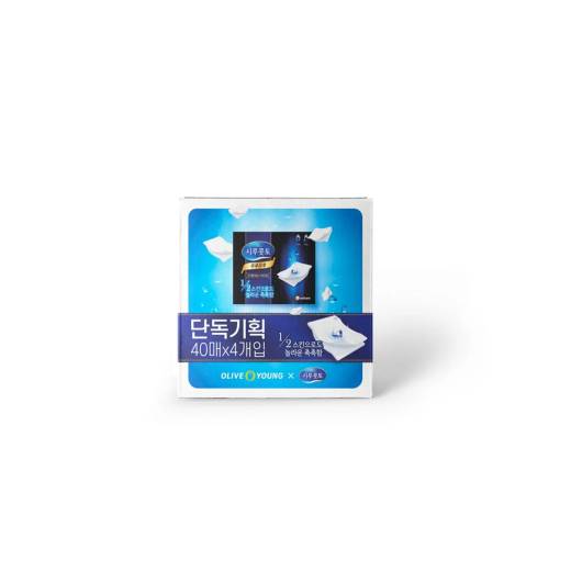 SHIRUKOTTO Uruuru Cotton Sponge 40 pcs x 4 packs (2106)