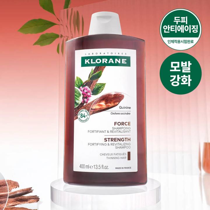 KLORANE Quinine & Edelweiss Strenghthening Shampoo 400ml Set