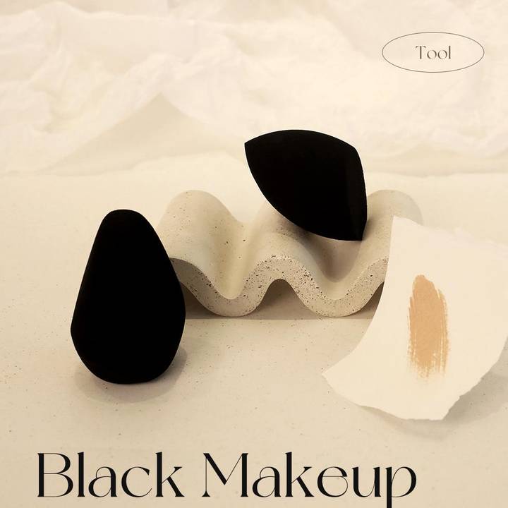 PICCASSO Black Makeup Sponge